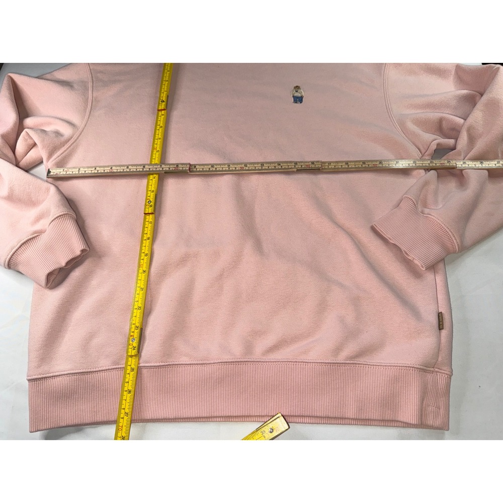 WHO.A.U California Spirit 1849 Pink Crewneck Sweatshirt Embroidered Bear Large - Picture 4 of 7